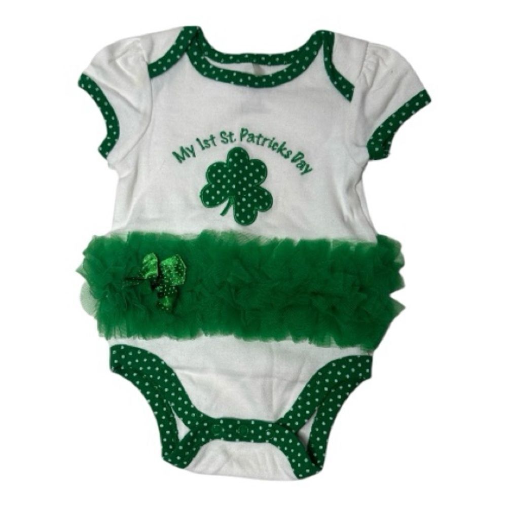 Baby Gear My First St. Patrick’s Day Tulle Outfit. Size 3-6 Months.